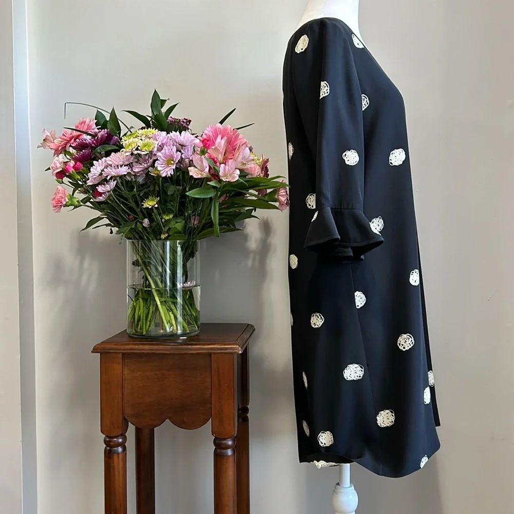 Kate Spade 100% Silk Navy Shift Dress
